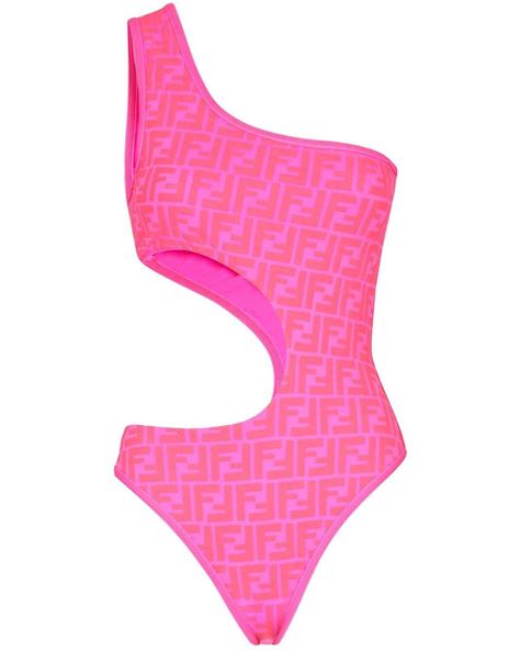 pink fendi bathing suit.